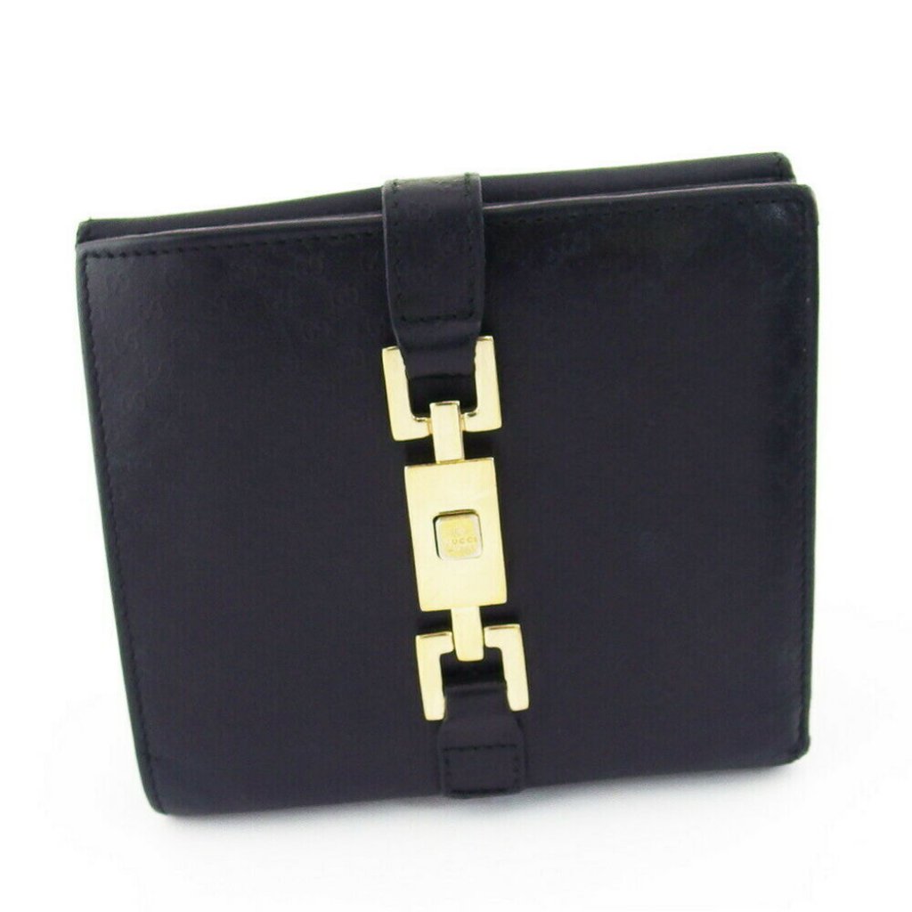 Gucci W Hook Purse Micro Gg Leather Authentic Used